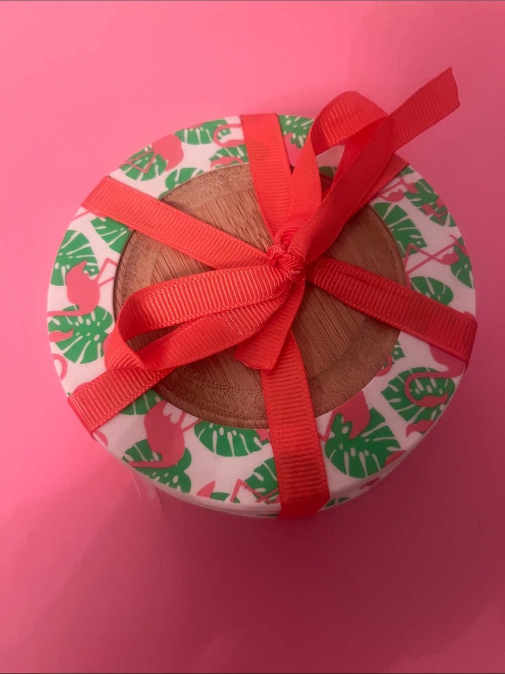 Set of 4 flamingo coasters